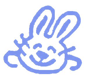 Lapin Bleu Bunny Logo